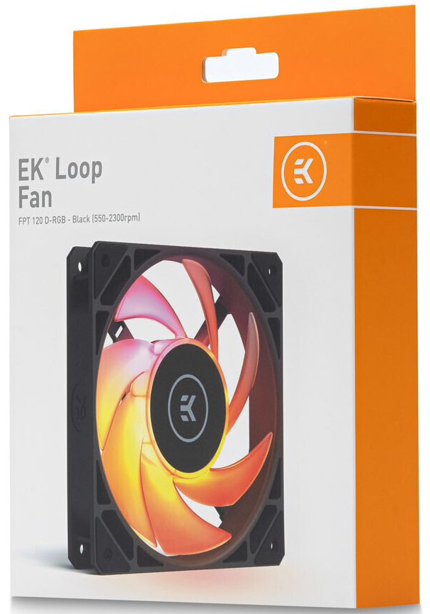 EKWB - Ventoinha EKWB Loop Fan FPT 120 D-RGB (550-2300rpm) Preto