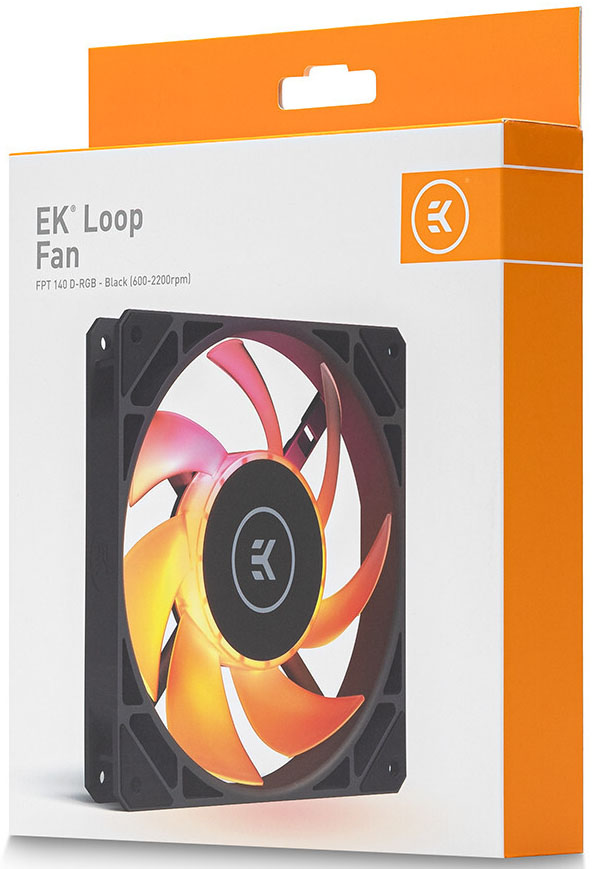 EKWB - Ventoinha EKWB Loop Fan FPT 140 D-RGB (600-2200rpm) Preto