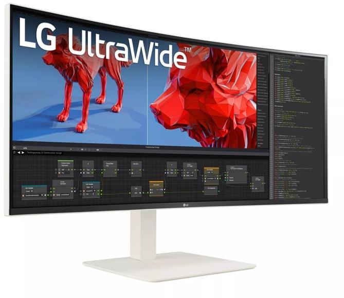 LG - Monitor Curvo LG UltraWide 38" 38WR85QC-W Nano IPS WQHD 144Hz DisplayHDR 600 USB-C (PD90W) , KVM