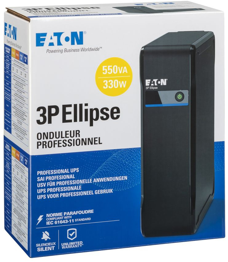 Eaton - UPS Eaton 3P Ellipse 550 DIN 550VA/330W