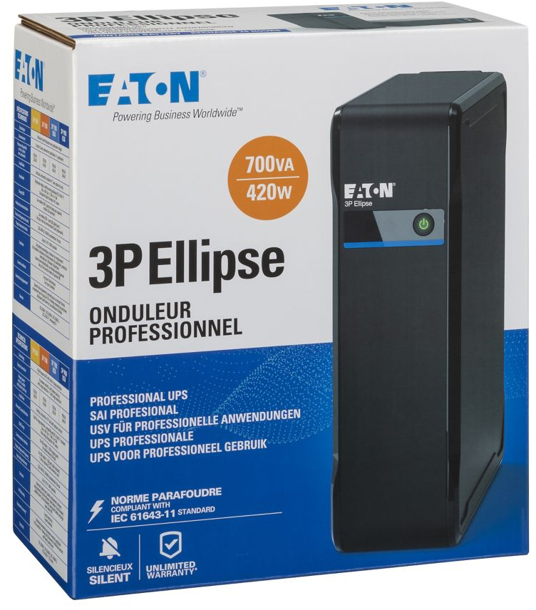 Eaton - UPS Eaton 3P Ellipse 700 DIN 700VA/420W