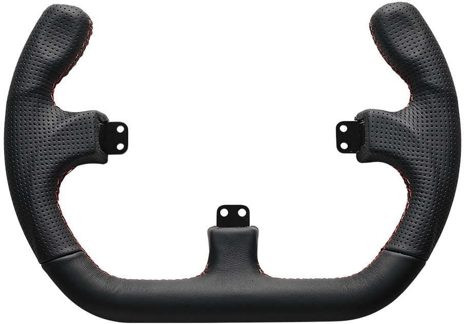 Asetek SimSports - Volante para Buttonplate Asetek SimSports GT Rim - Open D - Couro Preto