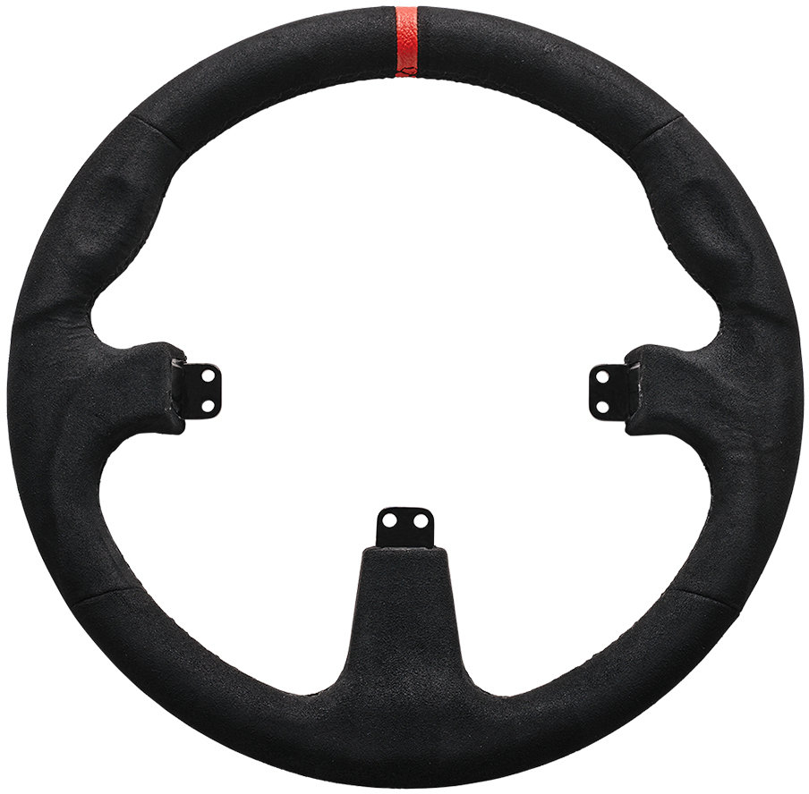 Volante para Buttonplate Asetek SimSports GT Rim - Round Comfort+ Preto