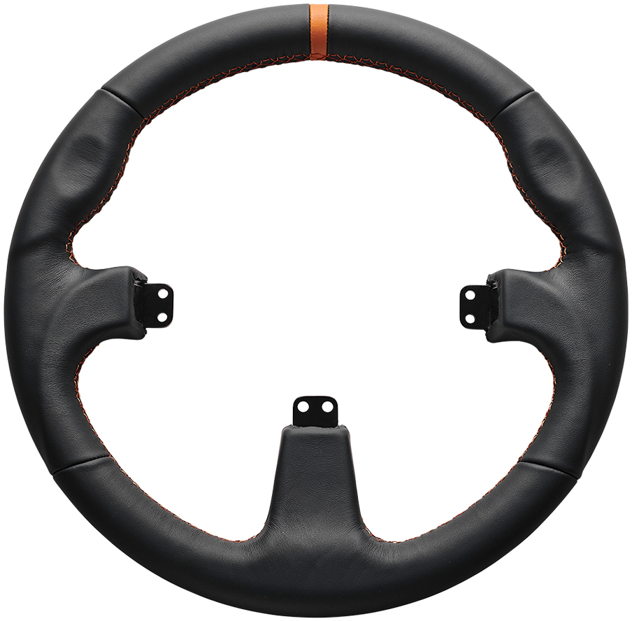 Volante para Buttonplate Asetek SimSports GT Rim - Round - Couro Preto