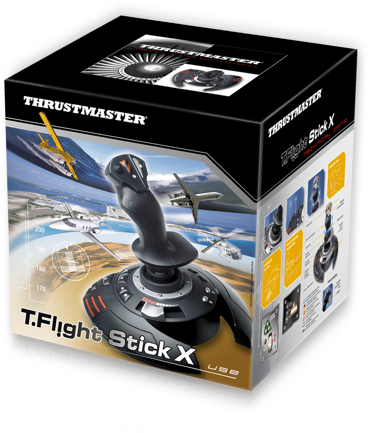 Thrustmaster - Joystick Thrustmaster T.Flight Stick X USB PS3 / PC