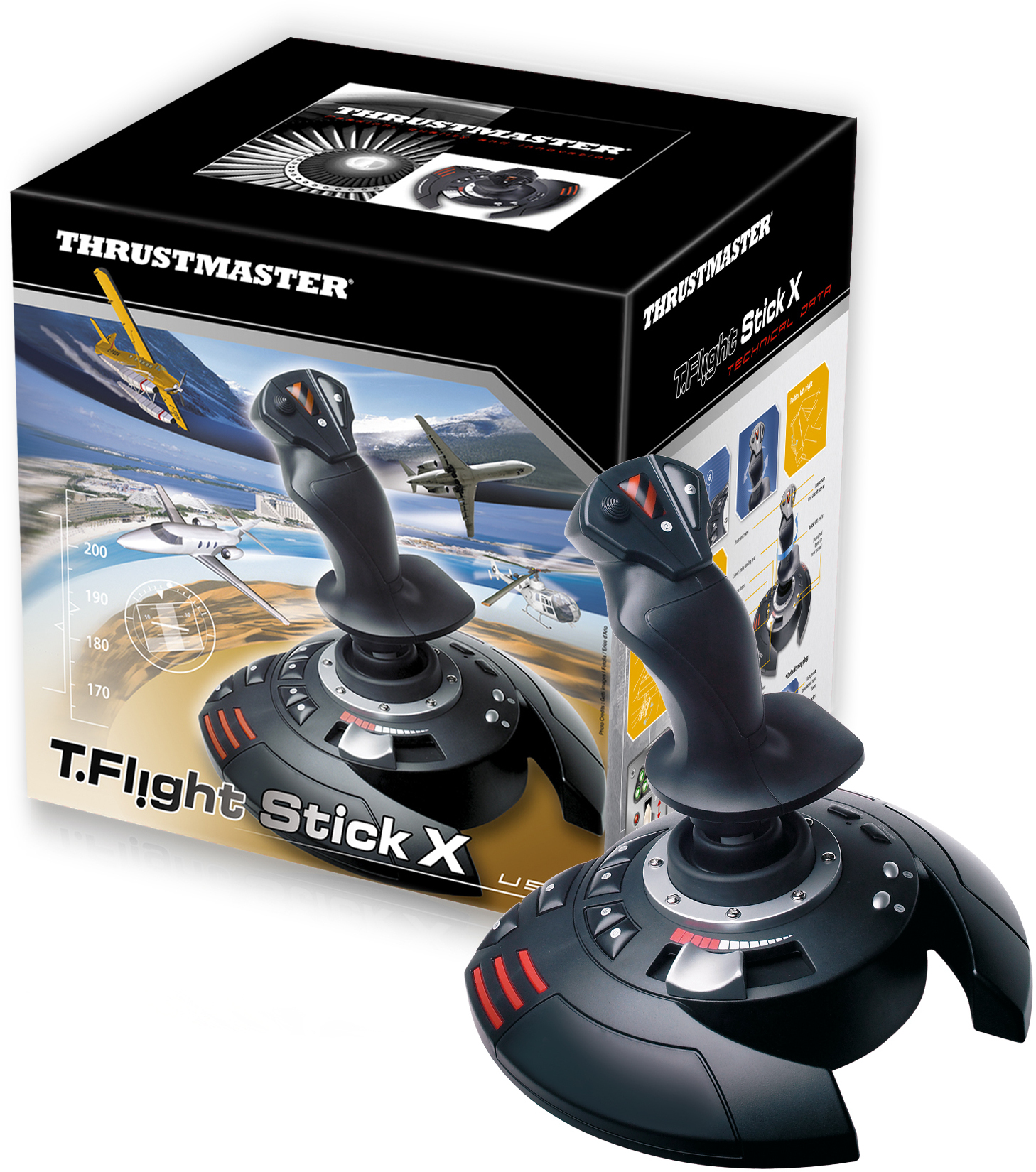 Thrustmaster - Joystick Thrustmaster T.Flight Stick X USB PS3 / PC