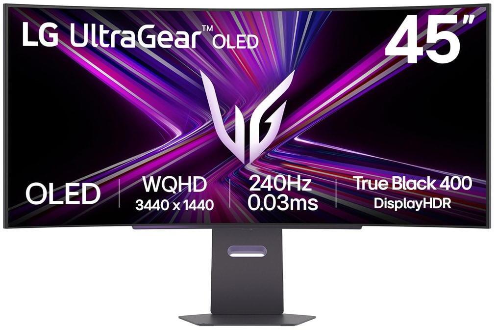 Monitor Curvo Gaming LG UltrGear 45" 45GX900A OLED WQHD 240Hz 0.03ms G-Sync Compatible