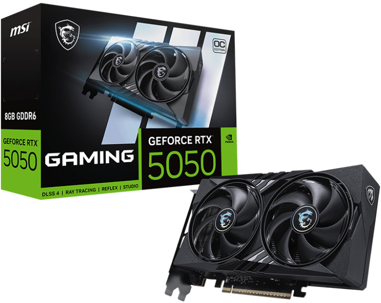MSI - Gráfica MSI GeForce® RTX 5050 GAMING OC 8GB GDDR6 DLSS4