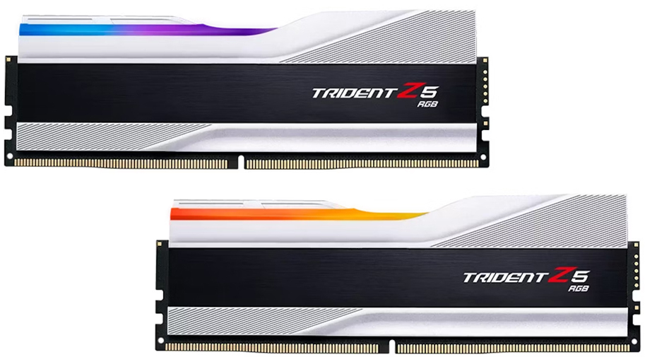 ** B Grade ** G.Skill Kit 32GB (2 x 16GB) DDR5 6000MHz Trident Z5 RGB CL36 Silver - F5-6000J3636F16GX2-TZ5RS