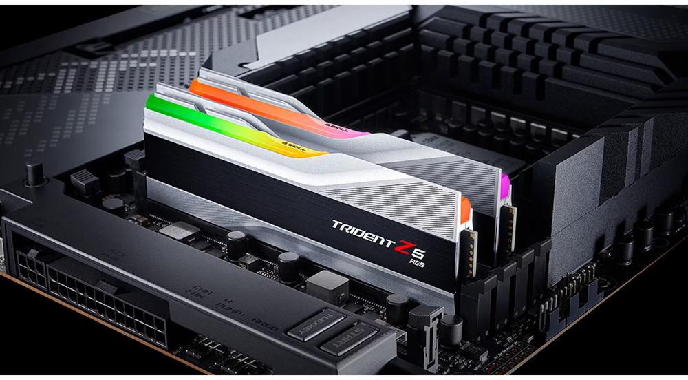 G.Skill - ** B Grade ** G.Skill Kit 32GB (2 x 16GB) DDR5 6000MHz Trident Z5 RGB CL36 Silver - F5-6000J3636F16GX2-TZ5RS