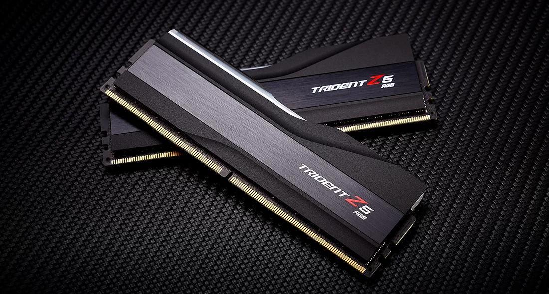  - G.Skill Kit 64GB (2 x 32GB) DDR5 6000MHz Trident Z5 EXPO CL36 Black - F5-6000J3636F32GX2-TZ5RK