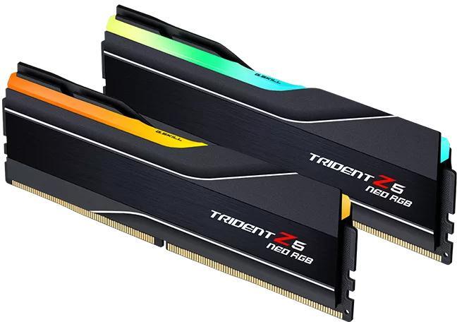 G.Skill - G.Skill Kit 32GB (2 x 16GB) DDR5 6400MHz Trident Z5 Neo RGB CL32 Black - F5-6400J3239G16GX2-TZ5NR