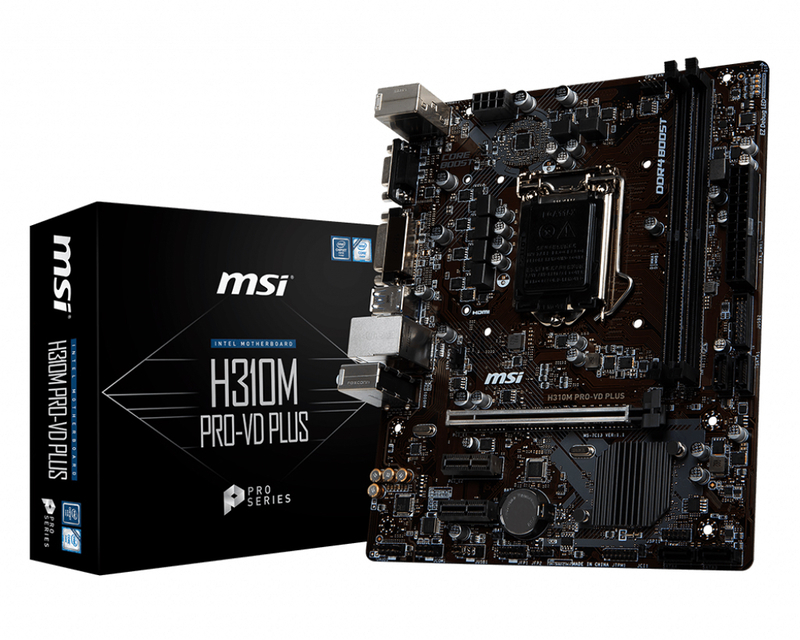 MSI - ** B Grade ** Motherboard MSI H310M PRO-VD PLUS