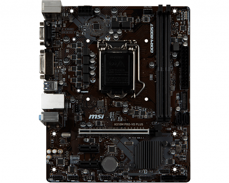MSI - ** B Grade ** Motherboard MSI H310M PRO-VD PLUS