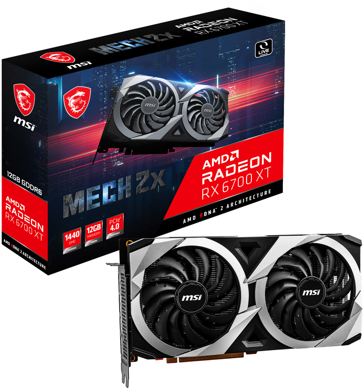 Gráfica MSI Radeon RX 6700 XT MECH 2X 12G