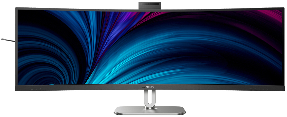 Monitor Curvo Philips Série 5000 49" 49B2U5900CH VA Dual-QHD 75Hz (PD100W) KVM C/Webcam