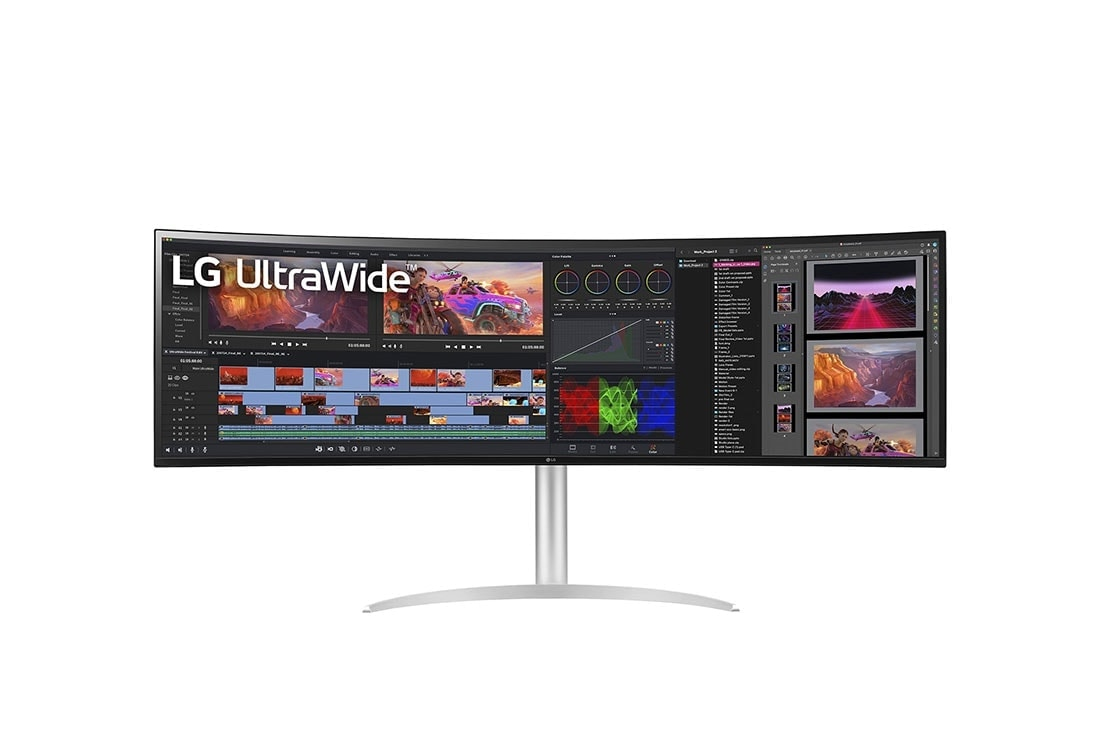 Monitor Gaming LG UltraGear 49" 49WQ95C-W Nano IPS Dual QHD 144Hz 5ms FreeSync Premium Pro / G-SYNC Compatible
