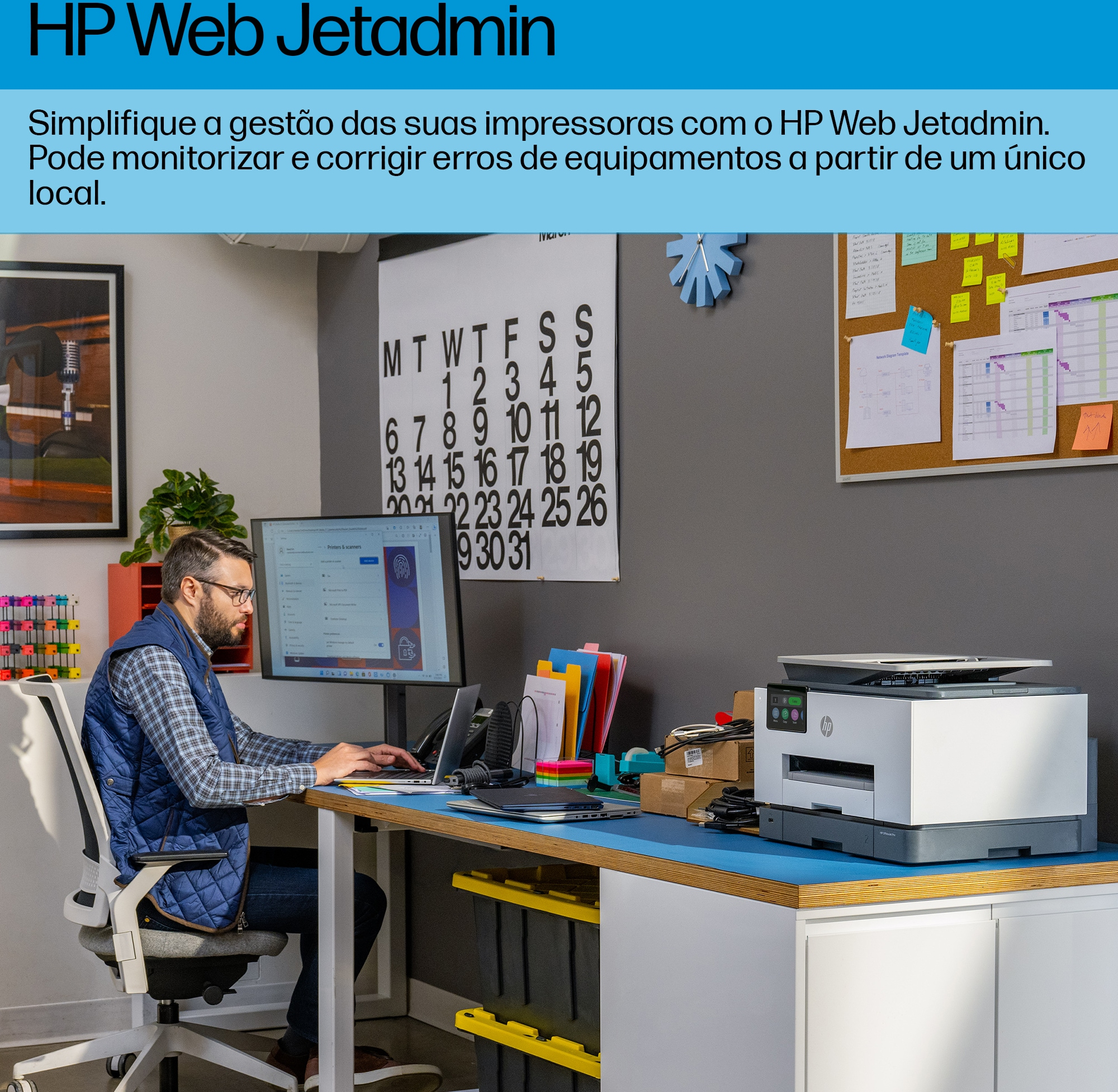 HP - Impressora Multifunções a Jato de Tinta HP OfficeJet Pro 9130b All-in-One