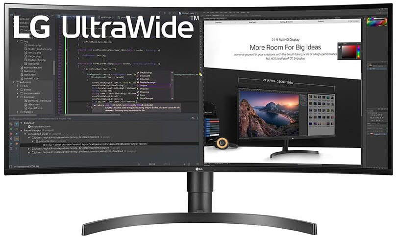 ** B Grade ** Monitor Curvo LG 34" 34WN80C-B IPS UWQHD 60Hz USB-C (60W)