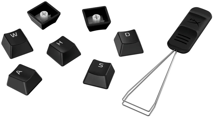 HyperX - Kit Teclas HyperX Pudding Keycaps Full Key Set Double Shot Preto PBT Layout US