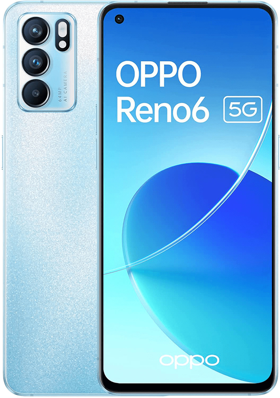 Smartphone Oppo Reno6 5G 6.4" (8 / 128GB) 90Hz Azul