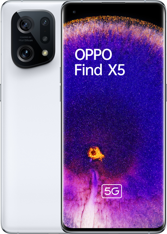 Smartphone Oppo Find X5 5G 6.55" (8 / 256GB) 120Hz Branco