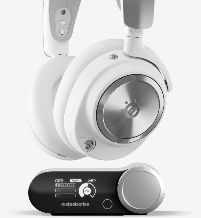  - Headset SteelSeries Arctis Nova Pro P Wireless/Bluetooth Branco