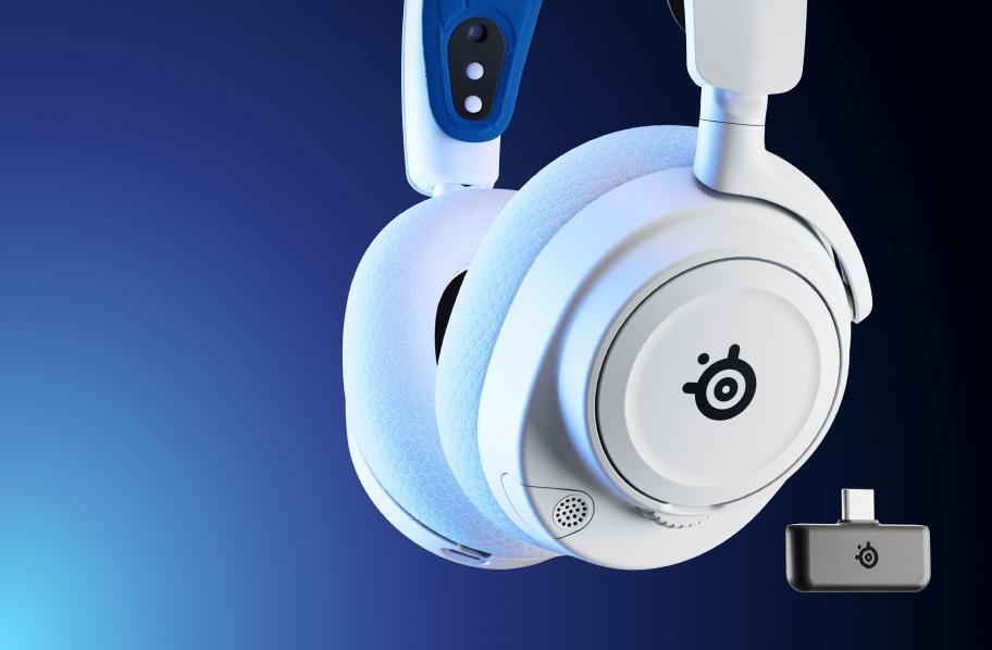 SteelSeries - Headset SteelSeries Arctis Nova 7P Wireless Branco