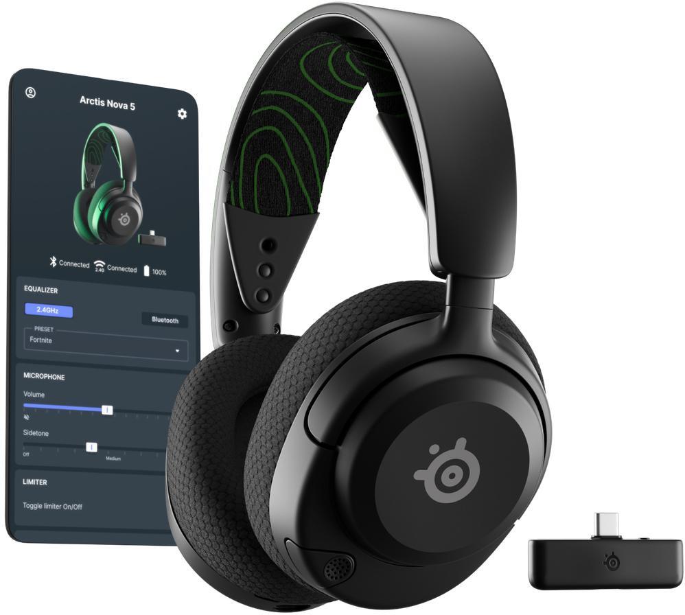  - Headset Steelseries Arctis Nova 5X Wireless/Bluetooth Preto