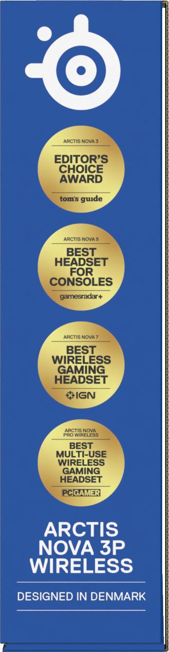 SteelSeries - Headset Steelseries Arctis Nova 3P Wireless/Bluetooth Branco