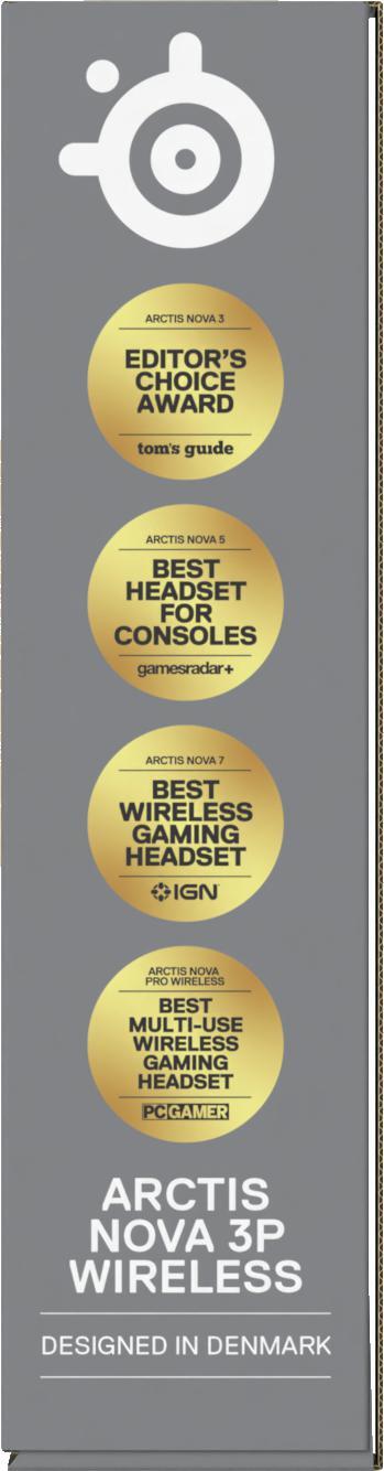  - Headset Steelseries Arctis Nova 3P Wireless/Bluetooth Aqua