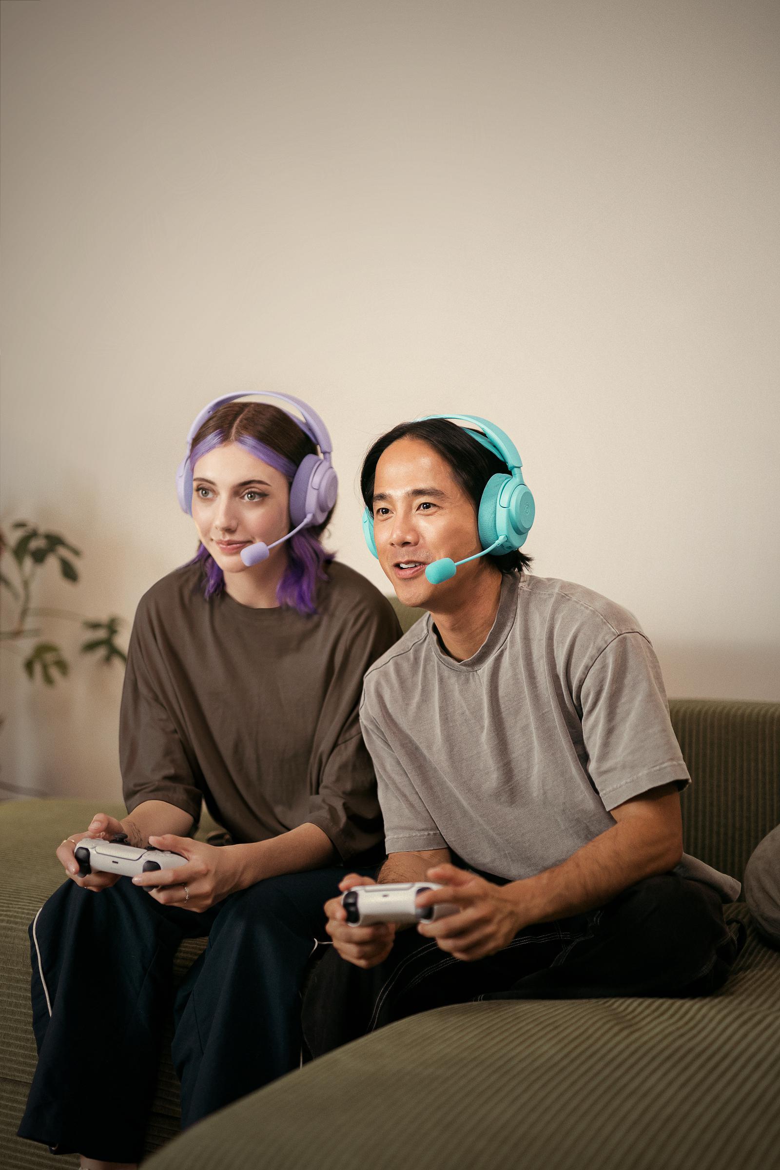  - Headset Steelseries Arctis Nova 3P Wireless/Bluetooth Aqua