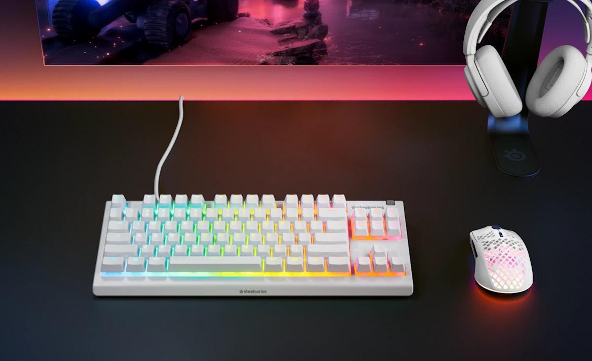  - Teclado SteelSeries Apex 3 TKL (US) Branco