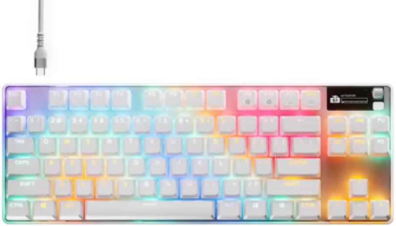  - Teclado Steelseries Apex Pro TKL Gen 3 RGB (US) Branco