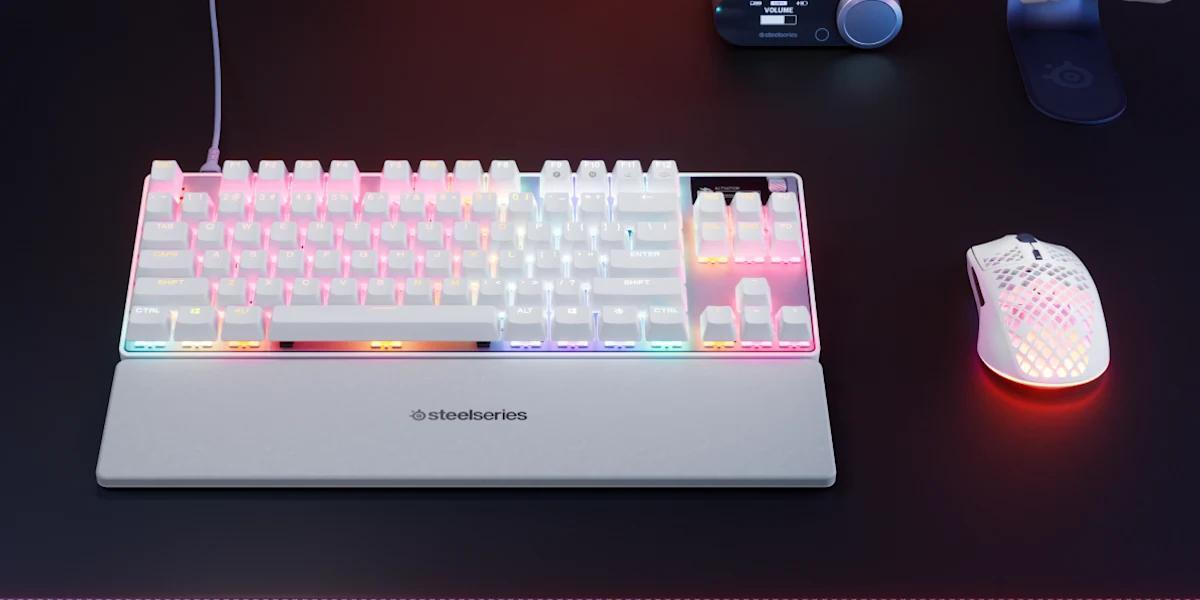  - Teclado Steelseries Apex Pro TKL Gen 3 RGB (US) Branco