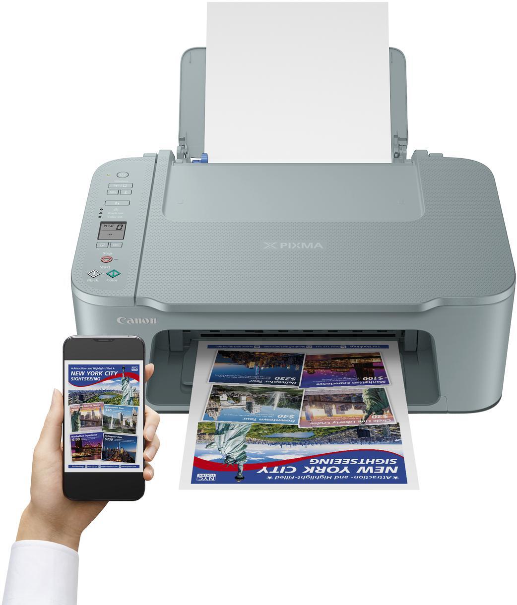 Canon - Multifunções Canon PIXMA TS3752i Wi-Fi Cinzento Azul