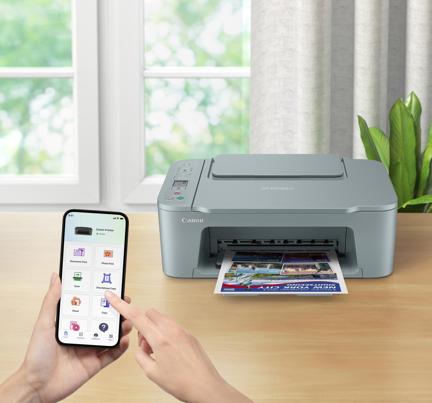 Canon - Multifunções Canon PIXMA TS3752i Wi-Fi Cinzento Azul