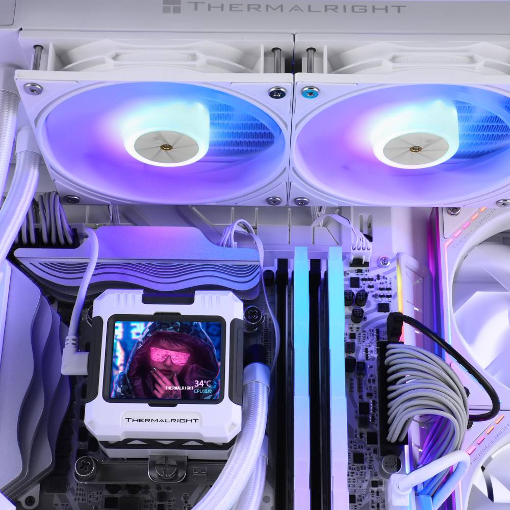 Thermalright - Water Cooler CPU AIO Thermalright Frozen Warframe ARGB Branco - 240mm