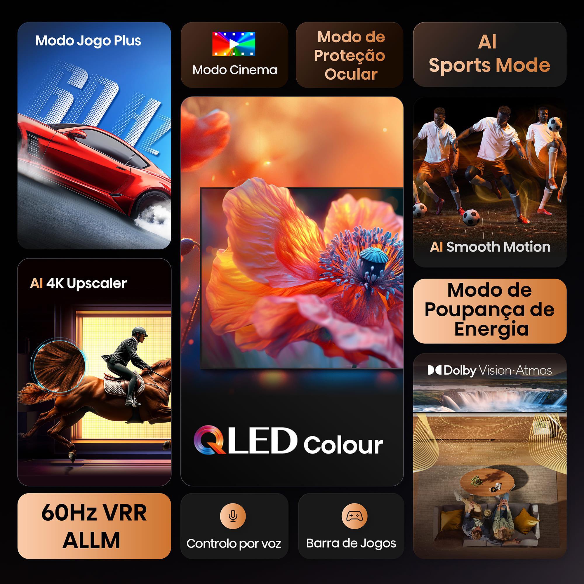  - Televisão Hisense 75E7Q 75" QLED UltraHD 4K VIDAA