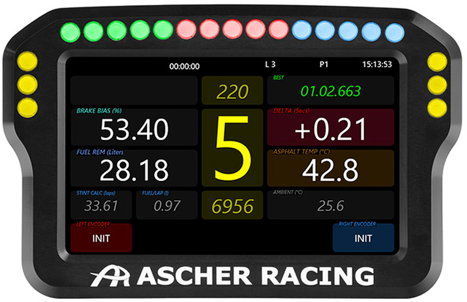 Dashboard 4" Ascher Racing