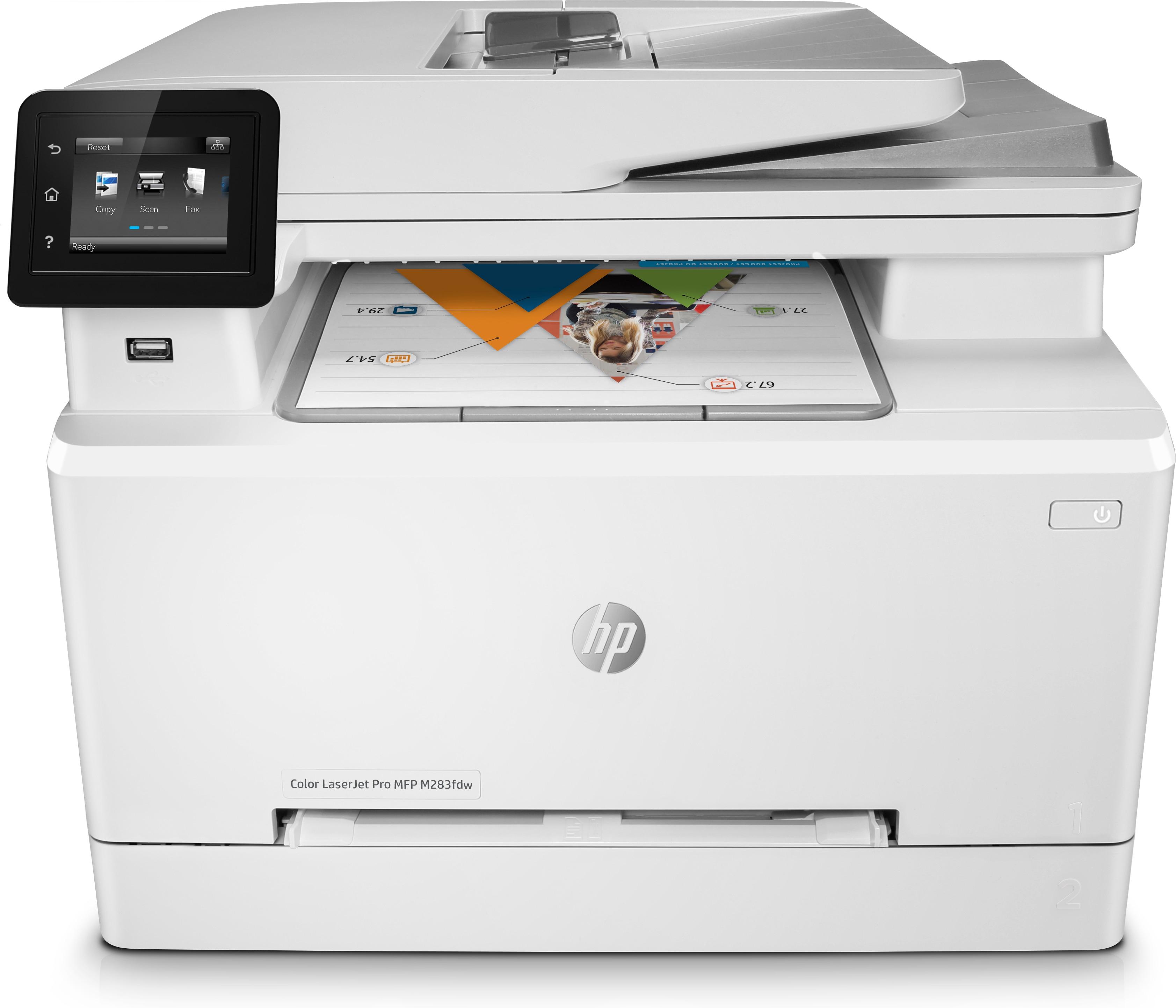 Impressora Jato de Tinta HP Color LaserJet Pro M283fdw