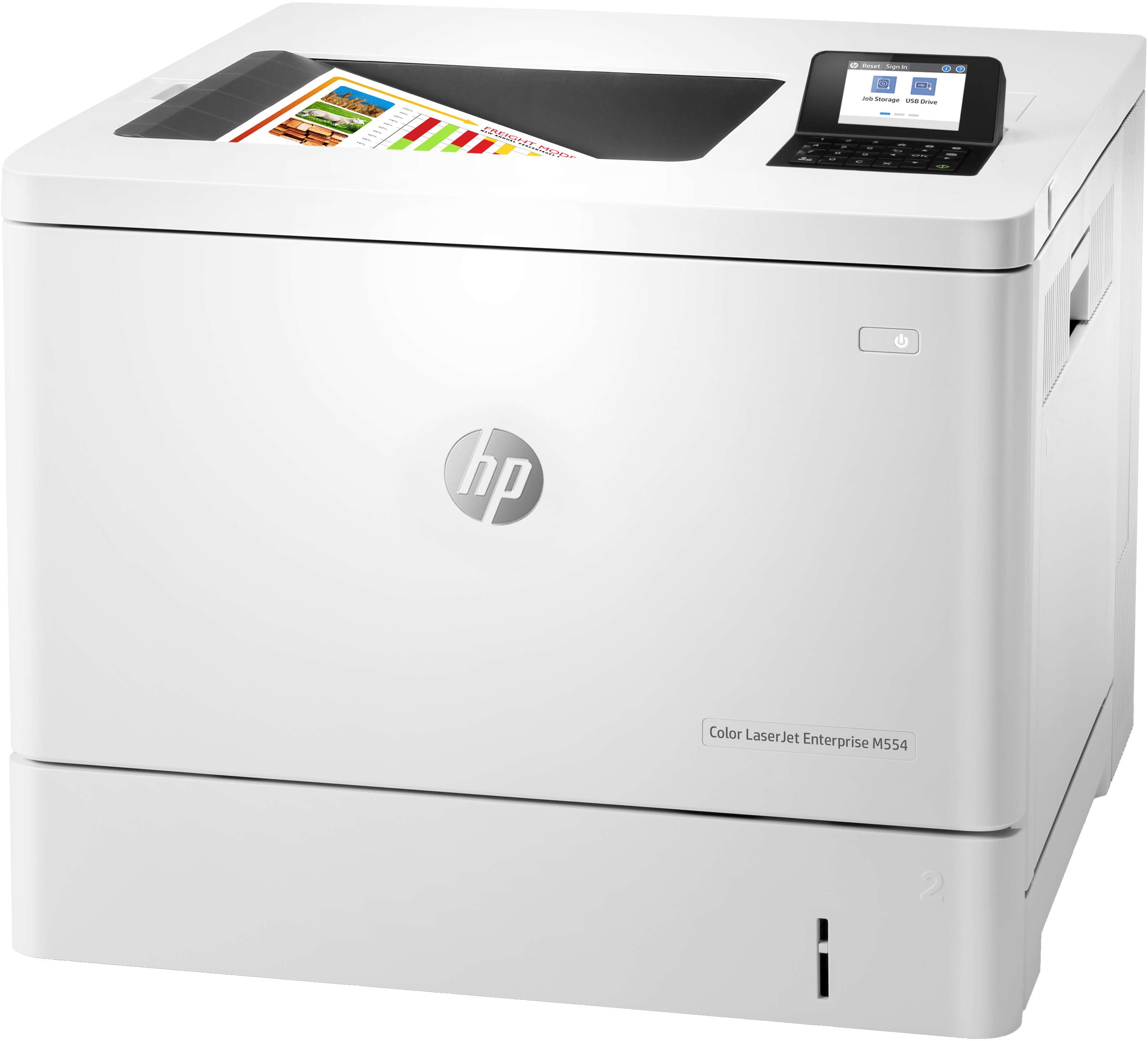 - Impressora Laser HP Color LaserJet Enterprise M554dn Cores