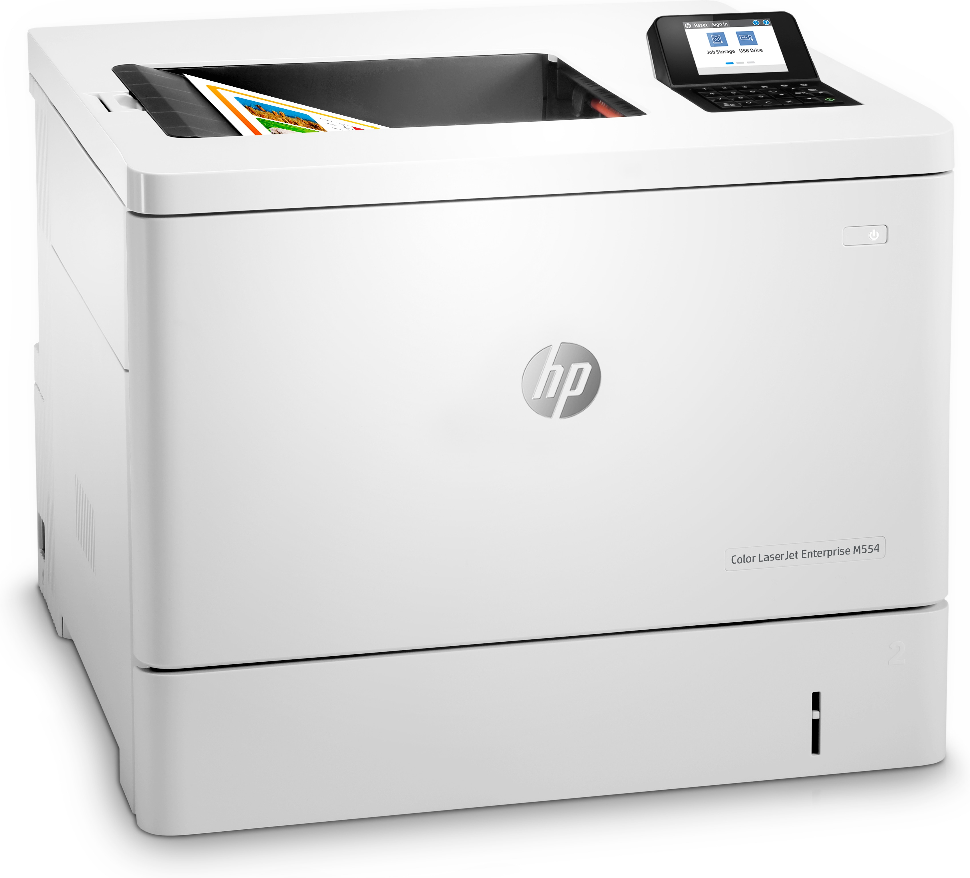  - Impressora Laser HP Color LaserJet Enterprise M554dn Cores