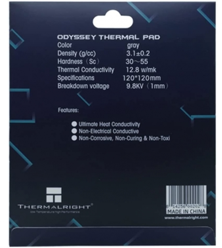Thermalright - Thermalright ODYSSEY Thermal Pad 120 x 120 x 0.5mm
