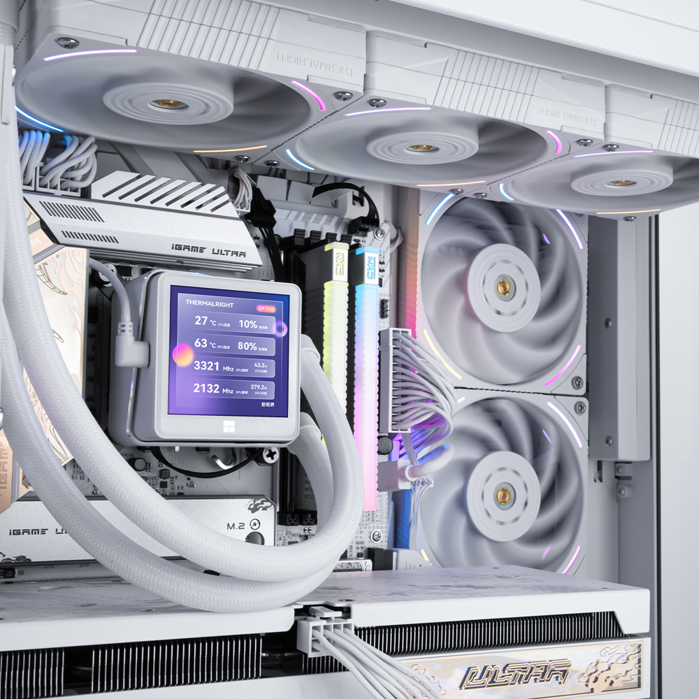 Thermalright - Water Cooler CPU AIO Thermalright Frozen Guardian Branco - 360mm (Asetek Gen 8)