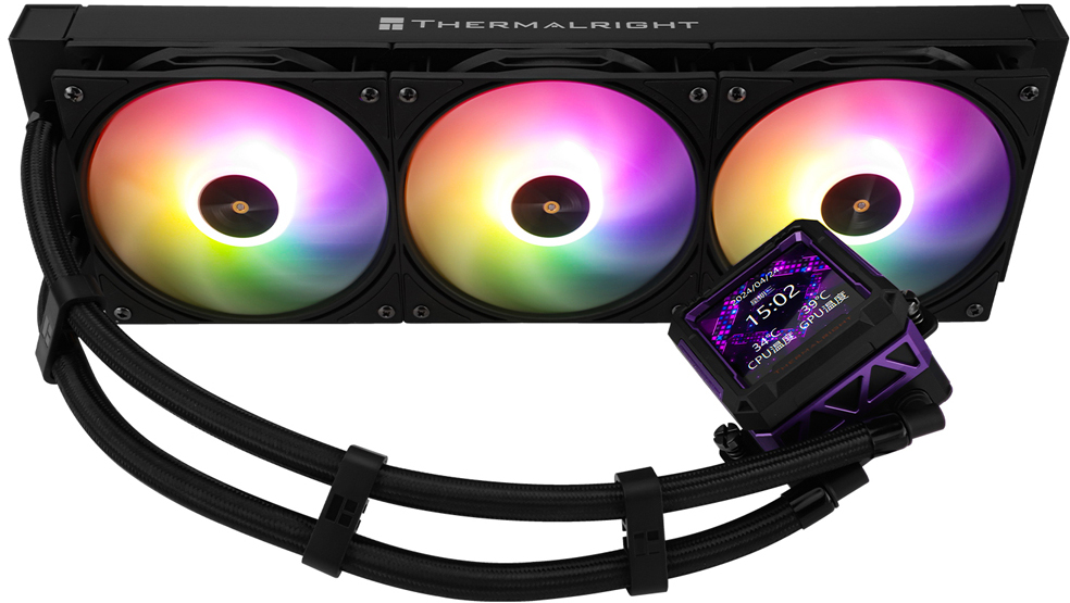 Thermalright - Water Cooler CPU AIO Thermalright Frozen Warframe Pro ARGB Preto - 360mm