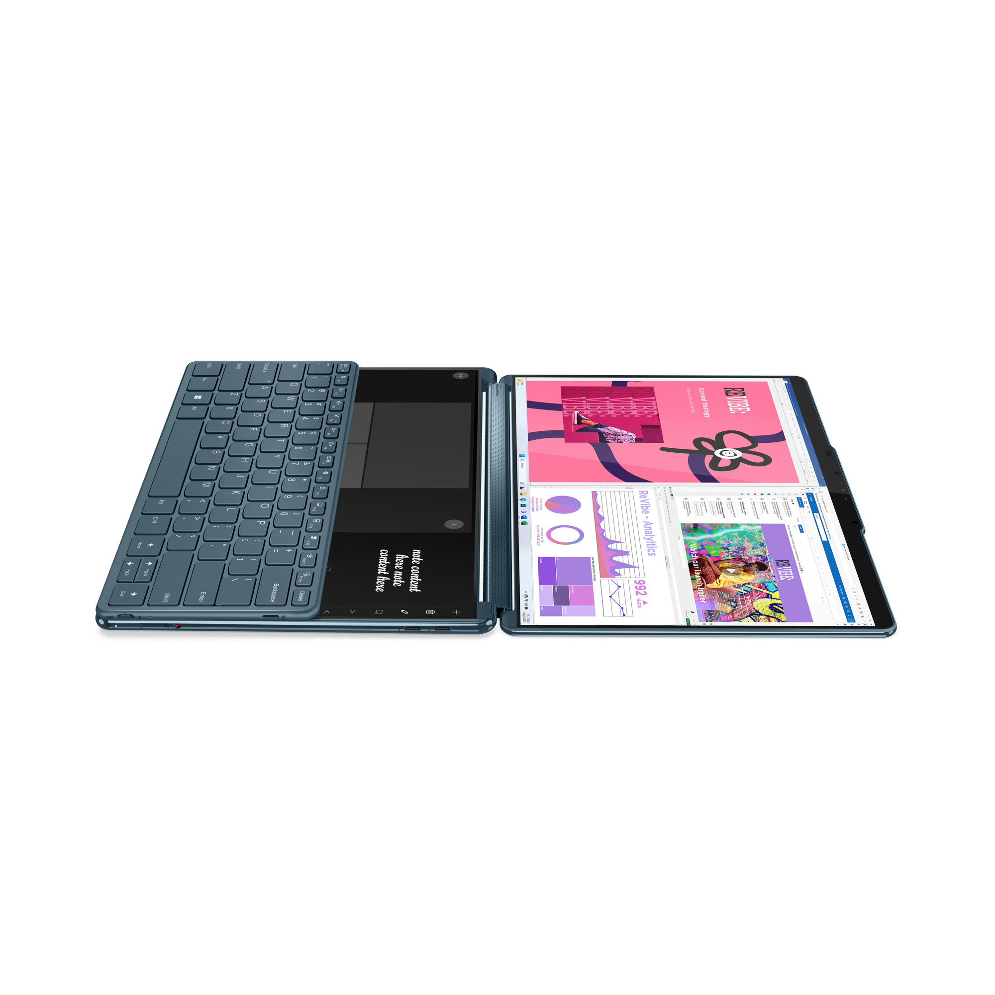 Lenovo - Portátil Lenovo Yoga Book 9 13IMU9-324 2x13.3" 2.8K OLED MT Ultra 7 155U 32GB 1TB W11 Stand+Teclado+Rato+Pen