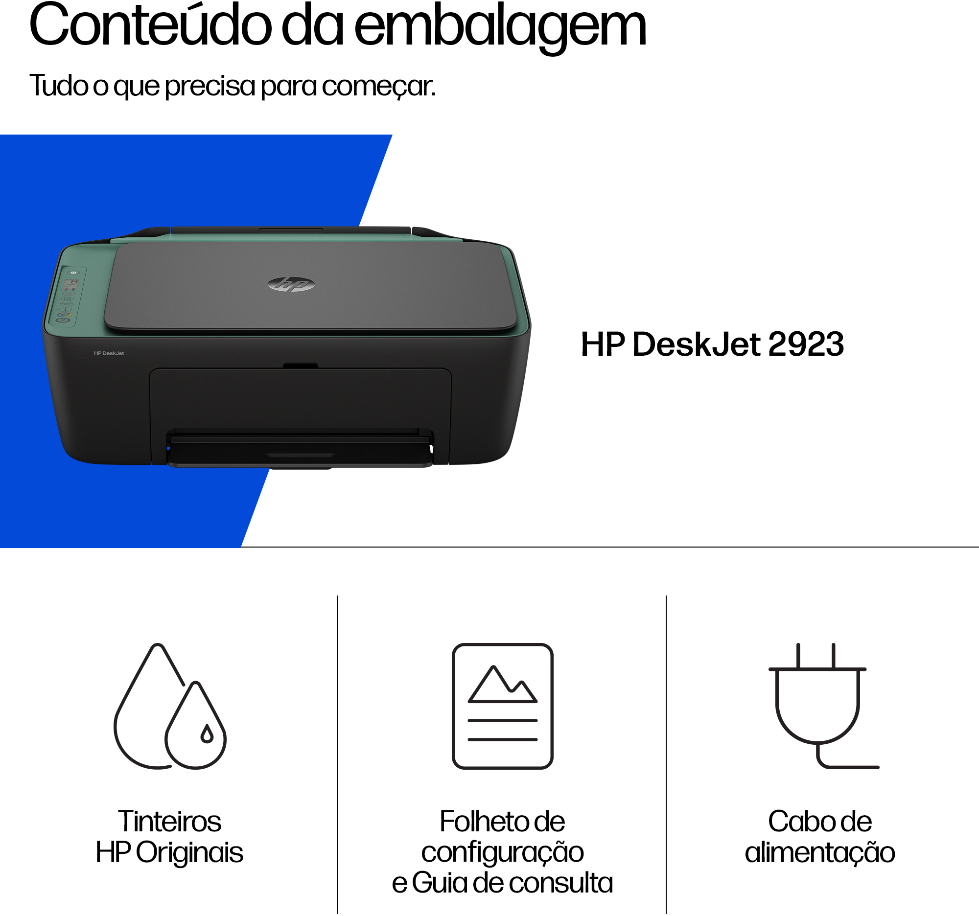  - Impressora Multifunções a Jato de Tinta HP DeskJet 2923 All-in-One