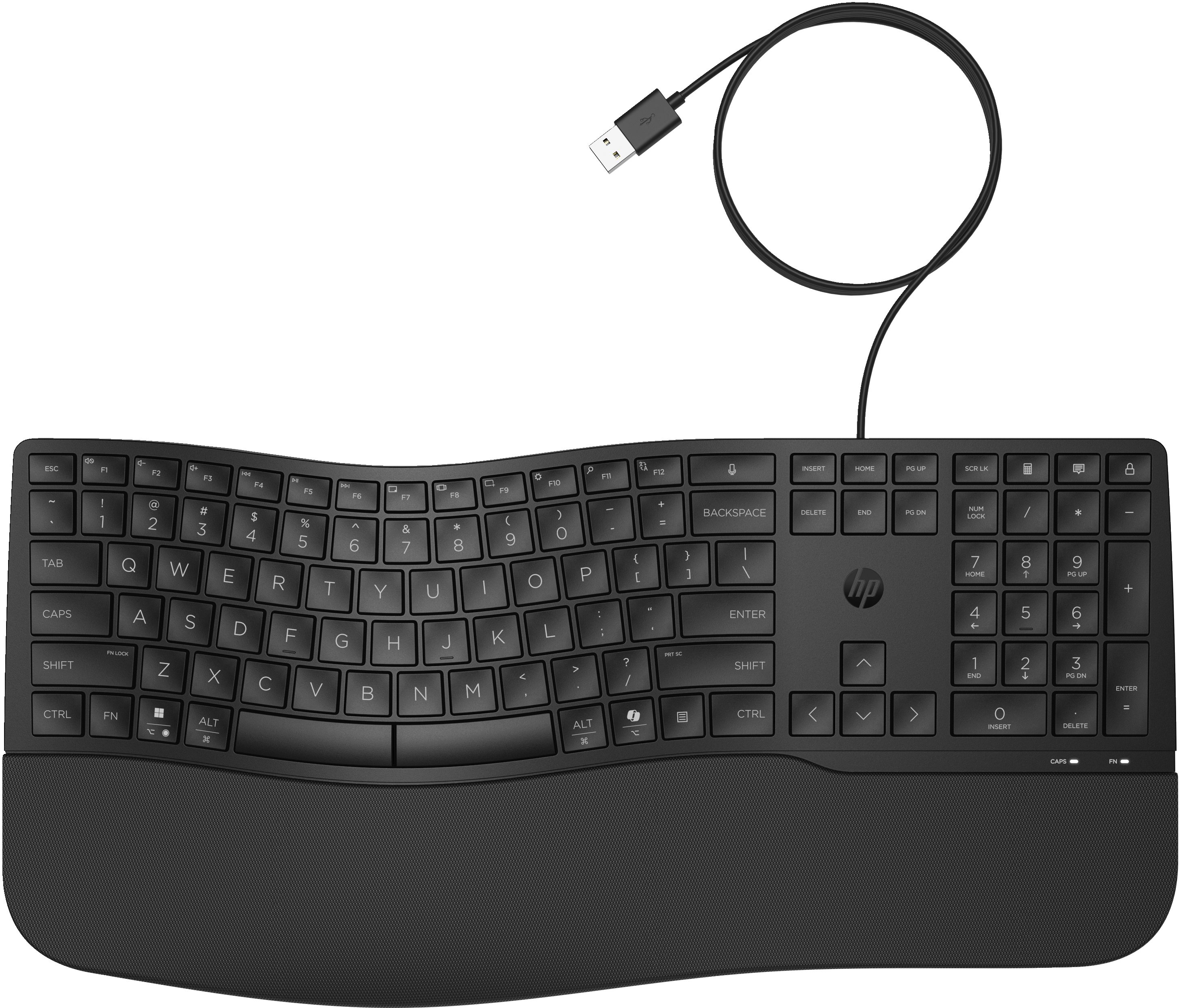 HP - Teclado HP 485 Comfort Com fio