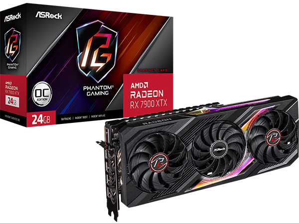 Gráfica ASRock Radeon RX 7900 XTX Phantom Gaming OC 24GB GDDR6